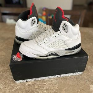 🚨SOLD🚨 Air Jordan 5 Retro White Cement